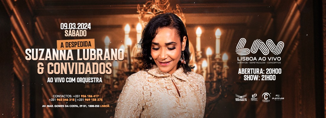SUZANNA LUBRANO - Lav Lisboa ao Vivo