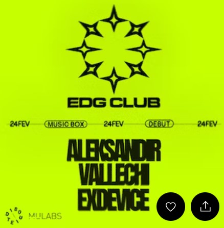 EDG CLUB - Vallechi + Aleksandir + Exdevice Musicbox Lisboa