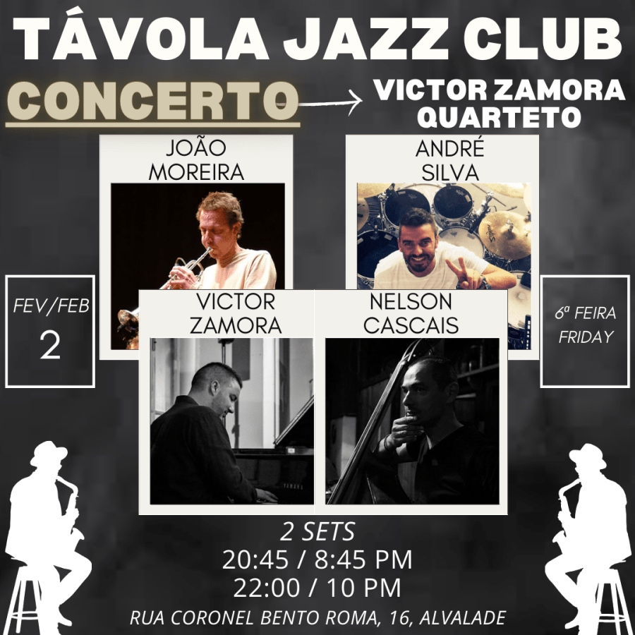 Concerto no Távola Jazz Club - Victor Zamora Quarteto