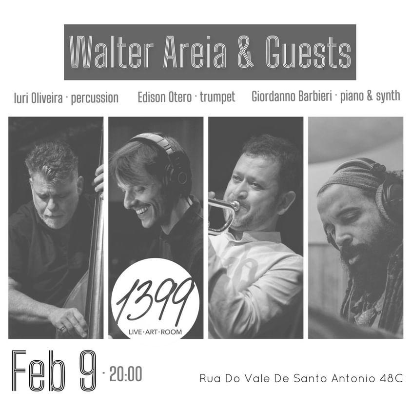 O contrabaixista e compositor Walter Areia convida músicos de nacionalidades distintas numa