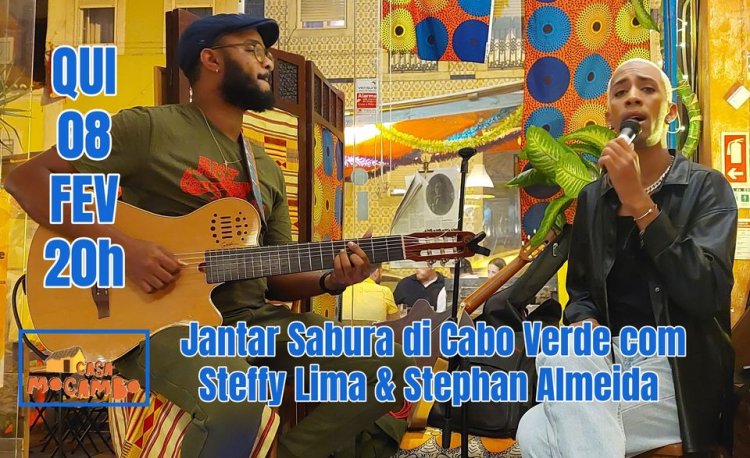 Jantar Sabura di Cabo Verde com Steffy Lima & Stephan Almeida