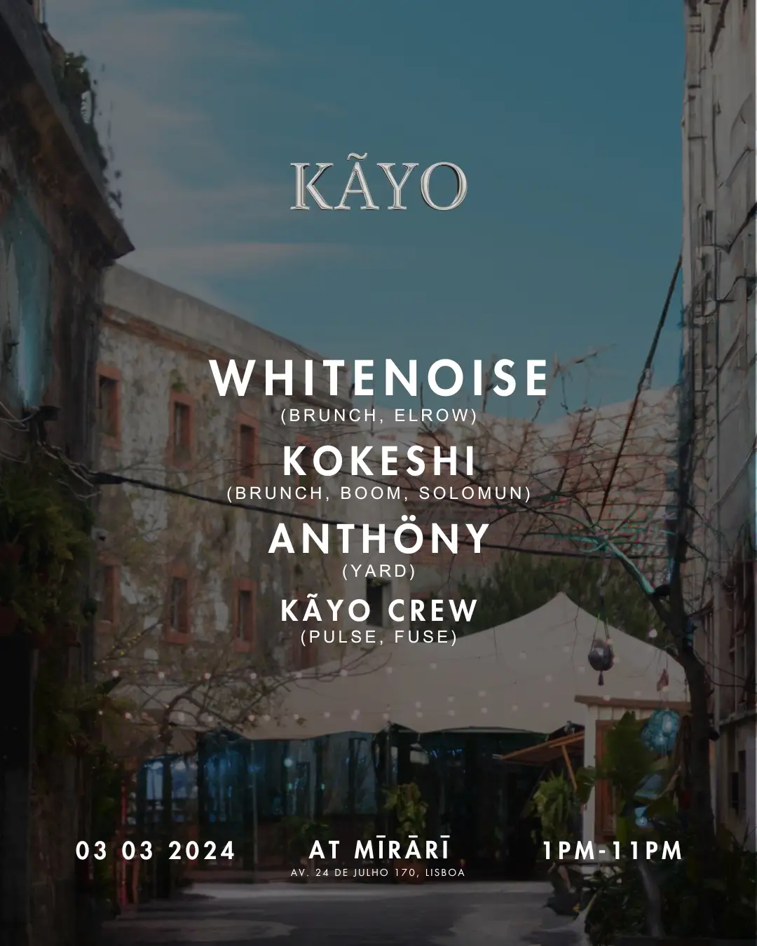 KÃYO at Mīrārī Whitenoise Kokeshi Anthöny