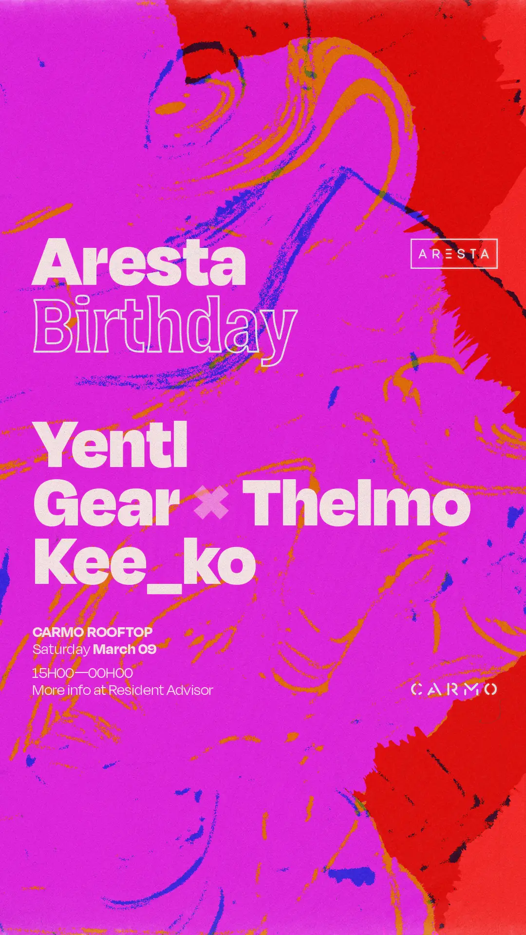 Aresta 3rd Anniversary [Free entry] - Carmo Rooftop