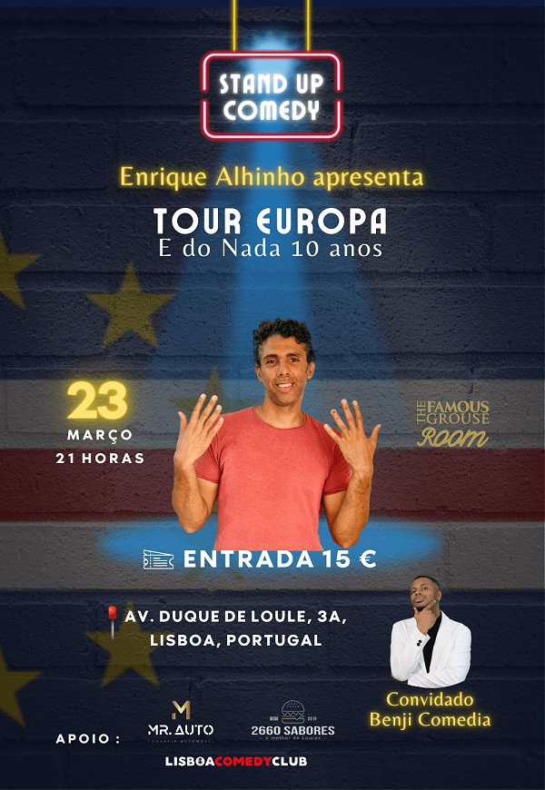 ENRIQUE ALHINHO TOUR EUROPA E DO NADA 10 ANOS