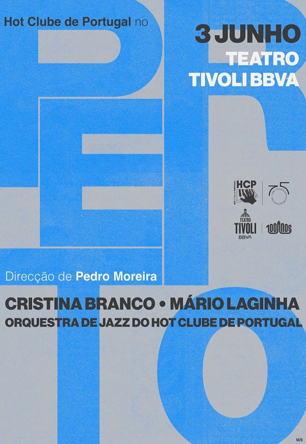 PERTO|ORQ.JAZZ HCP MÁRIO LAGINHA | CRISTINA BRANCO - Tivoli