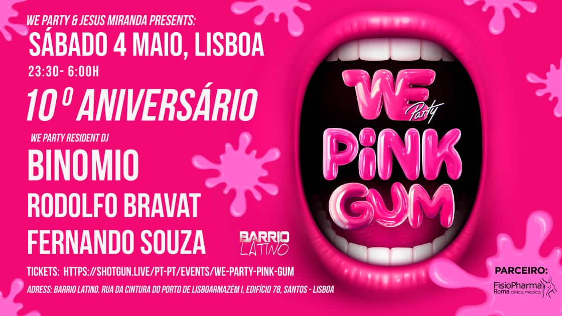 WE PARTY PINK GUM