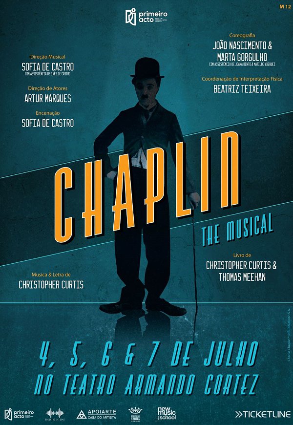 CHAPLIN O MUSICAL no Teatro Armando Cortez