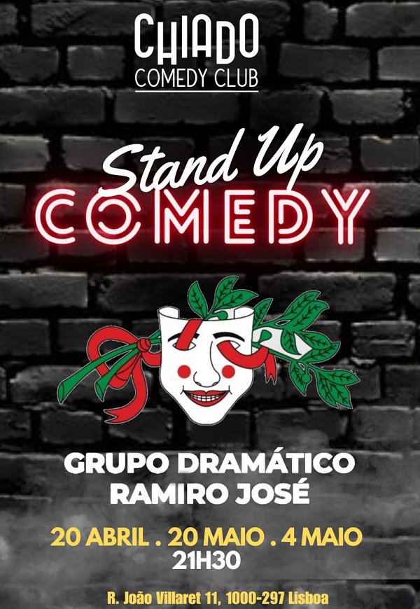 CHIADO COMEDY CLUB Standup aos Sábados