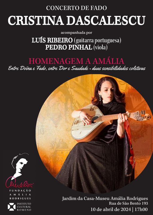 Concerto de fado com Cristina Dăscălescu na Casa-Museu Amália Rodrigues