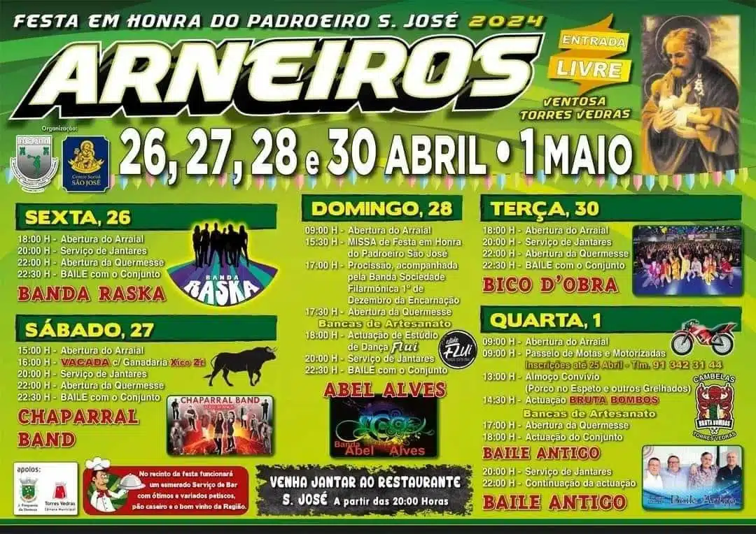 Festa do Padroeiro São José 2024 - Arneiros