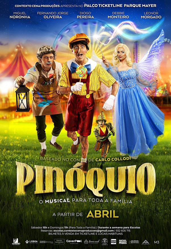 PINÓQUIO - O MUSICAL PARA TODA A FAMÍLIA no Parque Mayer