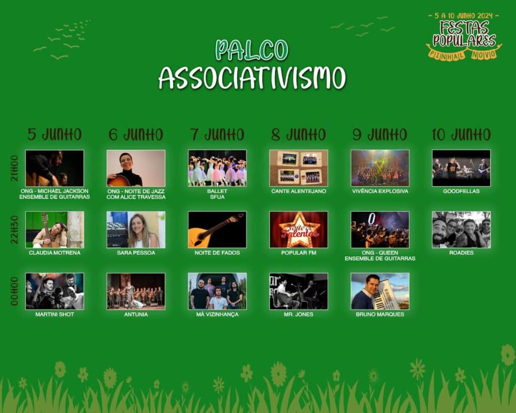 Festas Populares 2024 - Pinhal Novo palco associativo