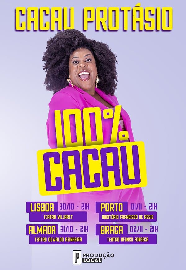100% CACAU COM A COMEDIANTE CACAU PROTÁSIO