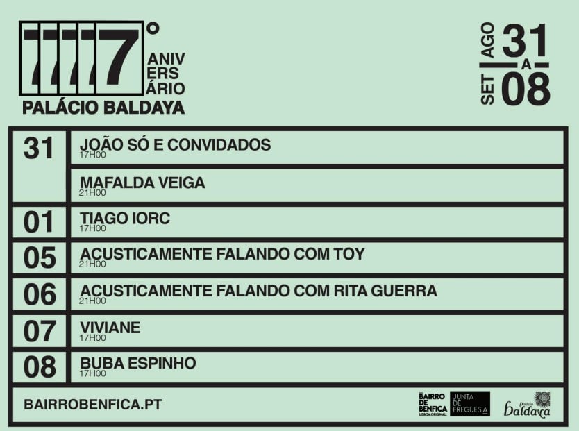 7º Aniversário do Palacio Baldaya