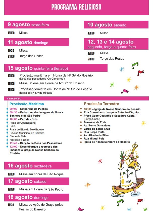 Programação - Festas do Barreiro 2024