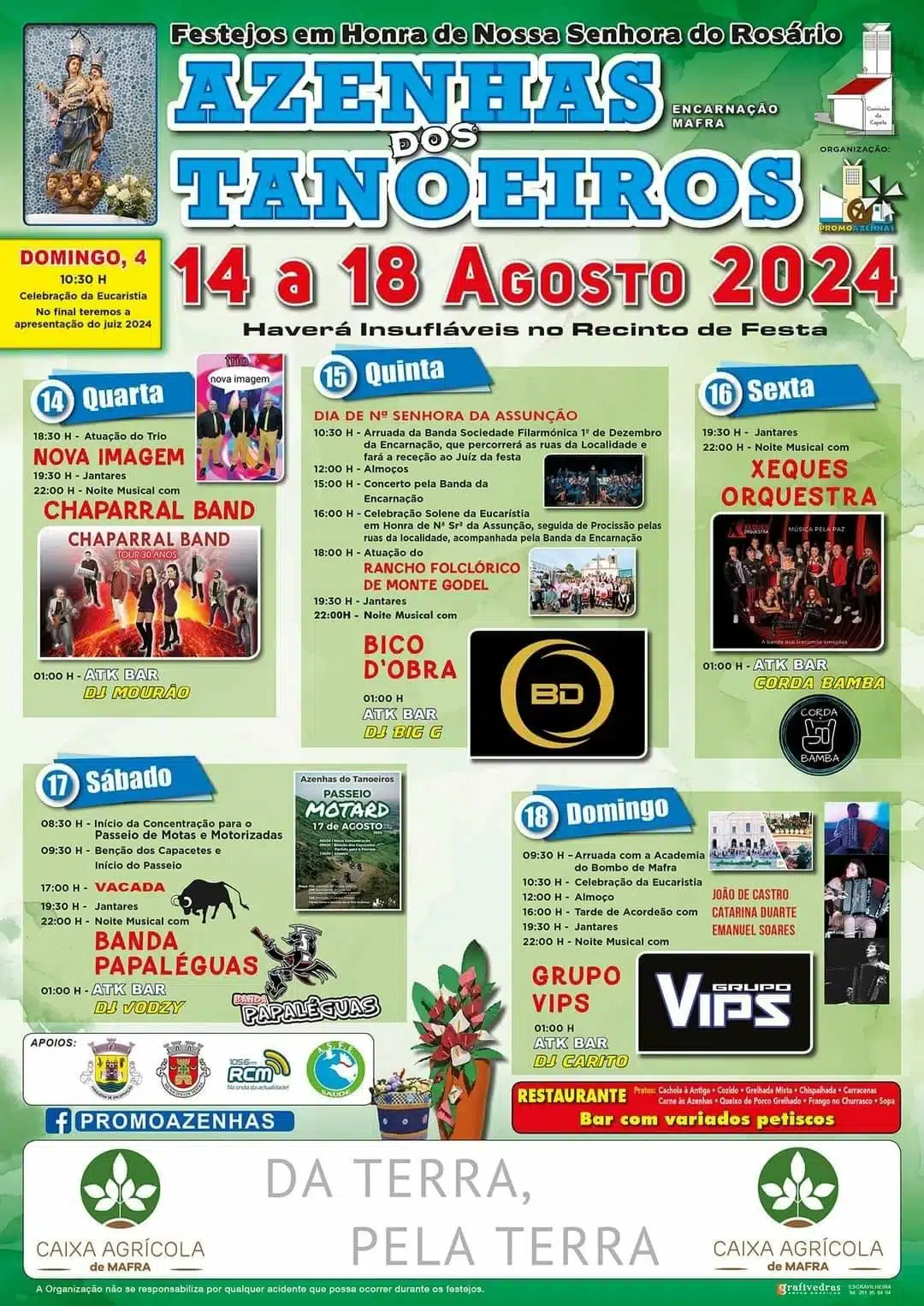 Festa de Nossa Senhora do Rosário 2024 - Azenhas dos Tanoeiros