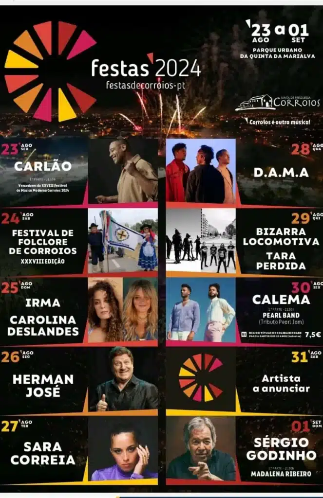 Festas de Corroios 2024: Descubra o Cartaz e a Programação Completa