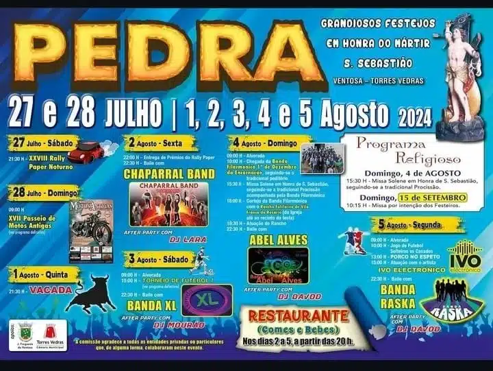 Festas do Mártir São Sebastião 2024