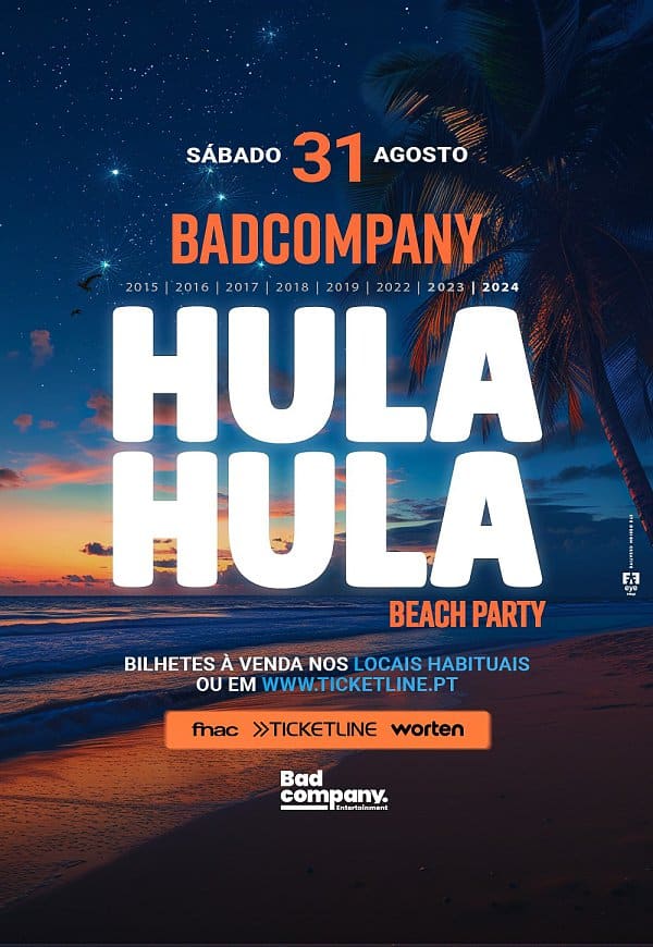HULA HULA 2024 BADCOMPANY BEACH PARTY