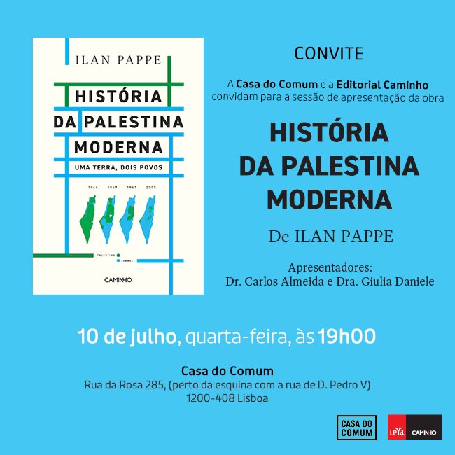 História da Palestina Moderna, de Ilan Pappe