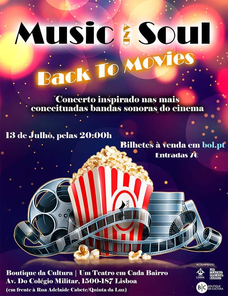 MUSIC AND SOUL: BACK TO MOVIES - BOUTIQUE DA CULTURA