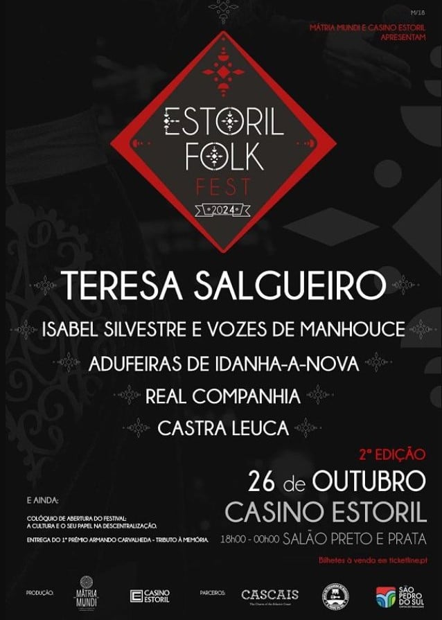 Casino Estoril recebe o Estoril Folk Fest a 26 de Outubro