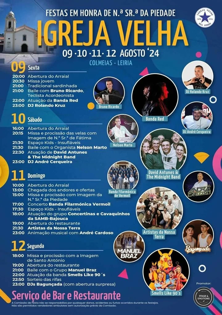 Festas de Nossa Senhora da Piedade 2024 - Igreja Velha