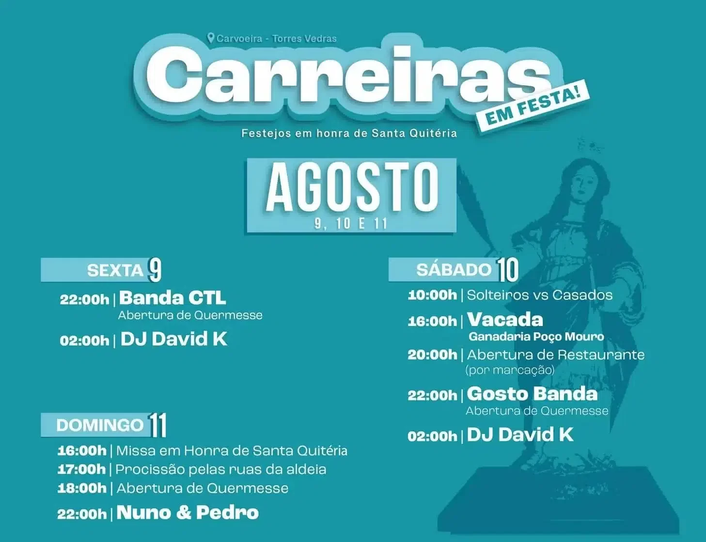 Festas de Santa Quitéria 2024 - Carreiras