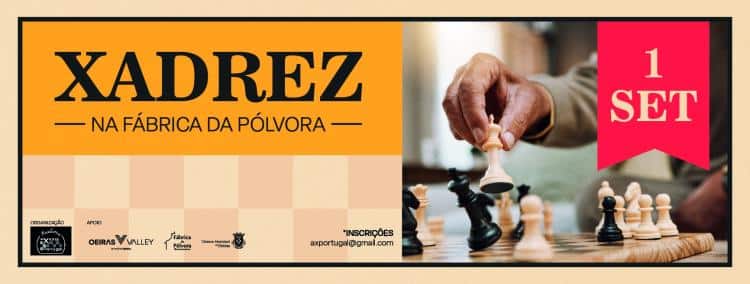 Xadrez na Fábrica da Pólvora Prática livre + Torneios Open e Sub12