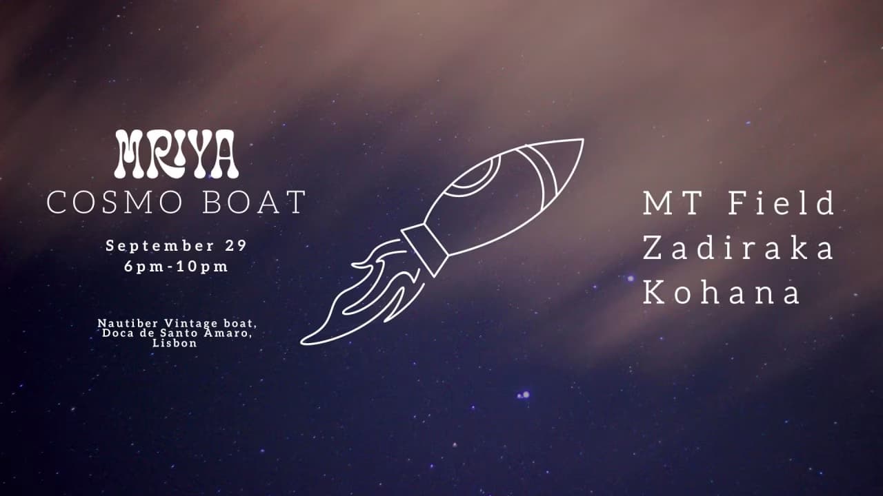 Cosmo Boat Party: Mt Field, Zadiraka, Kohana