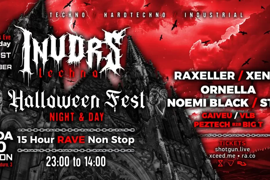 INVDRS presents HALLOWEEN FEST Night & Day 15H Rave non stop