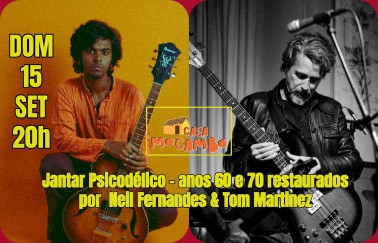 Jantar Psicodélico - anos 60 e 70 restaurados por Neil Fernandes & Tom Martinez
