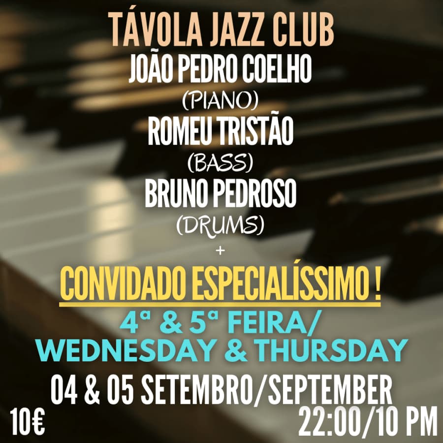 Live Jazz no Távola Jazz Club com Convidado Especialíssimo