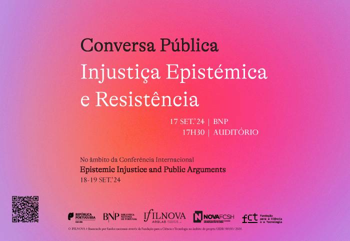CONVERSA PÚBLICA «Injustiça Epistémica e Resistência»