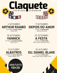 4ª edição do projeto Claquete – Ciclo de Cinema