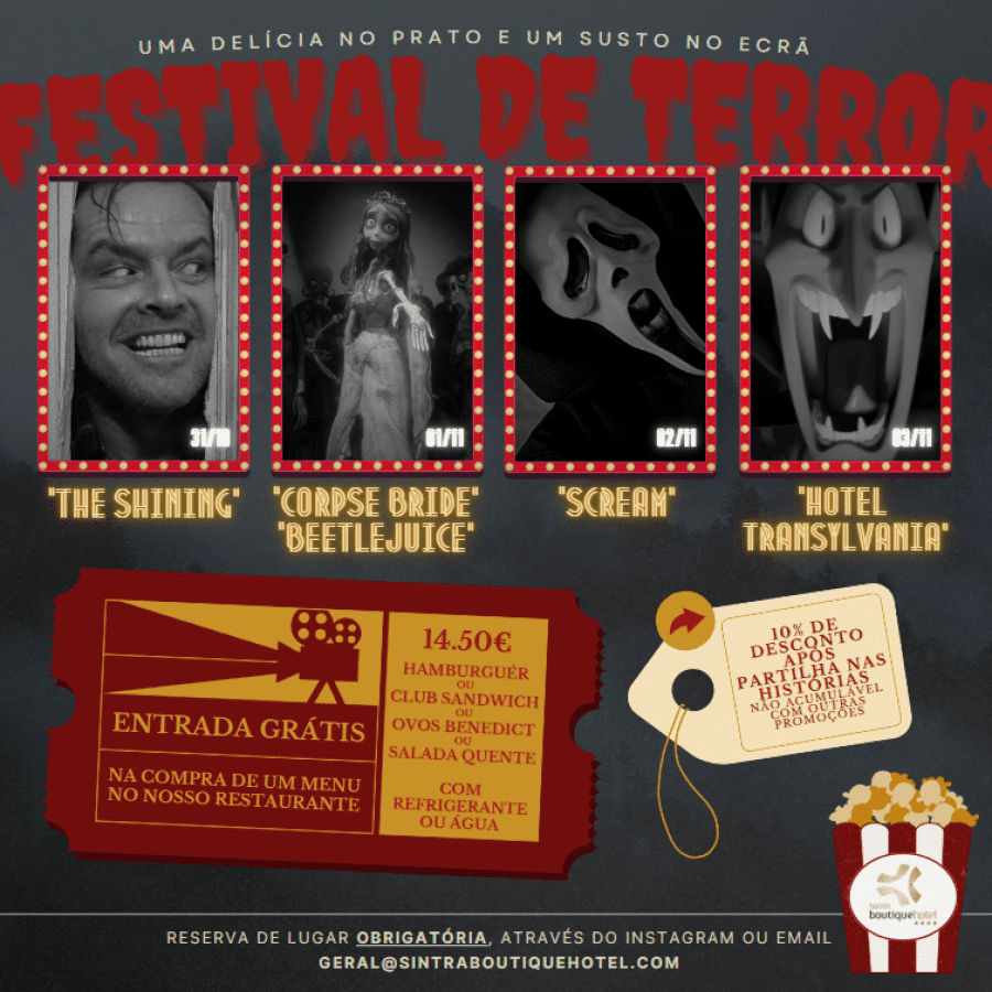 Festival de Terror no Sintra Boutique Hotel
