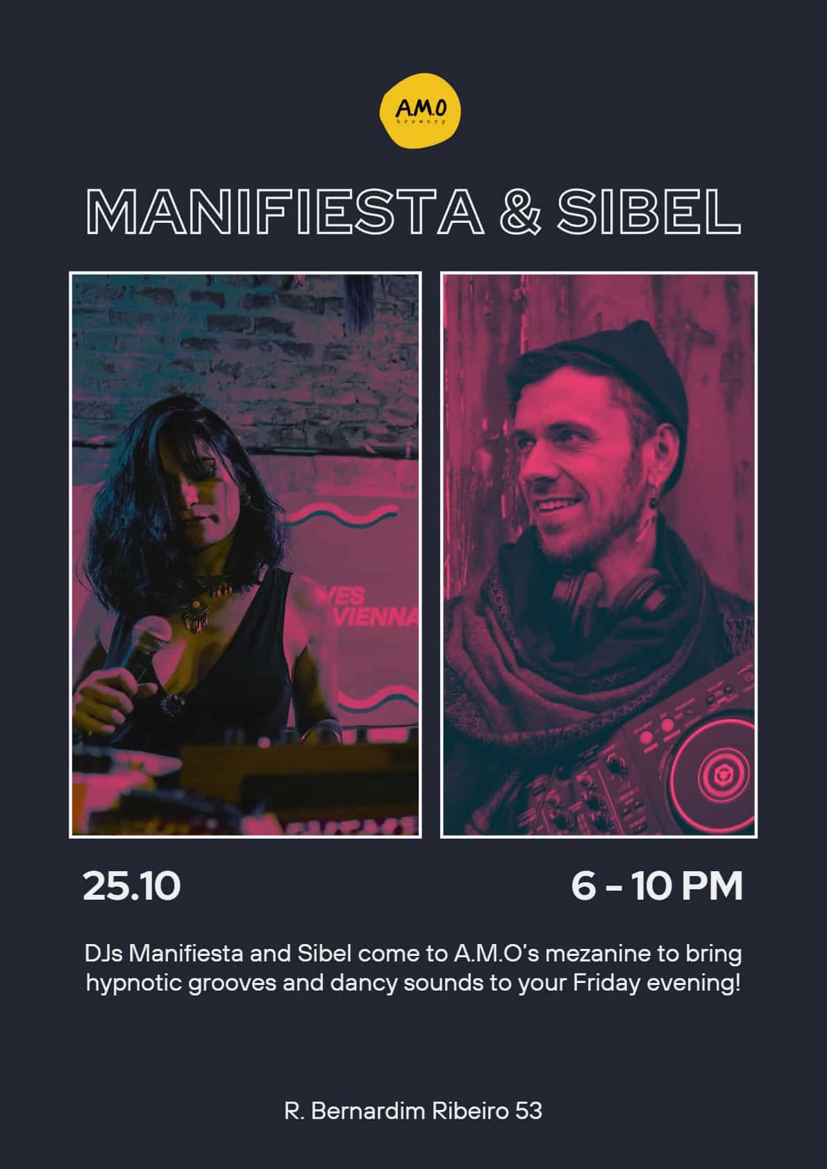 Middle-eastern & Oriental Grooves @ AMO Brewery (DJs Sibel & Manifiesta)