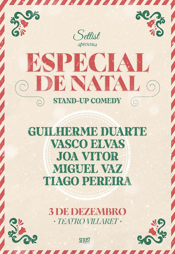 ESPECIAL DE NATAL SETLIST STAND-UP COMEDY