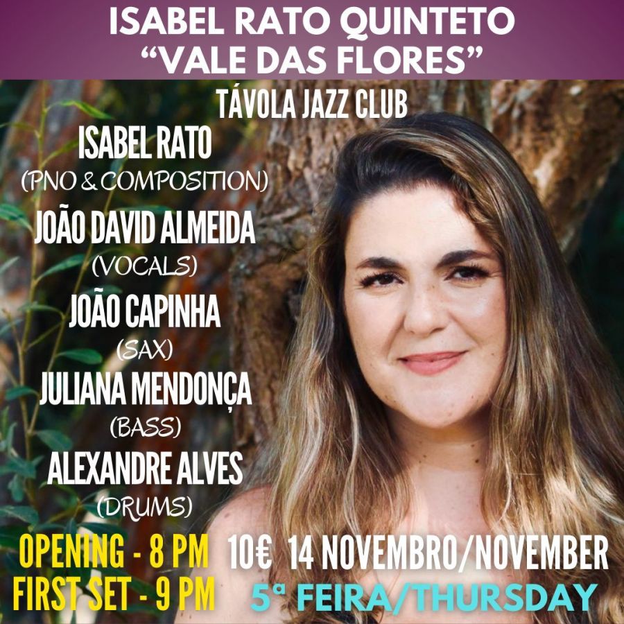 Isabel Rato Quinteto Vale das Flores - Live Jazz no Távola Jazz Club