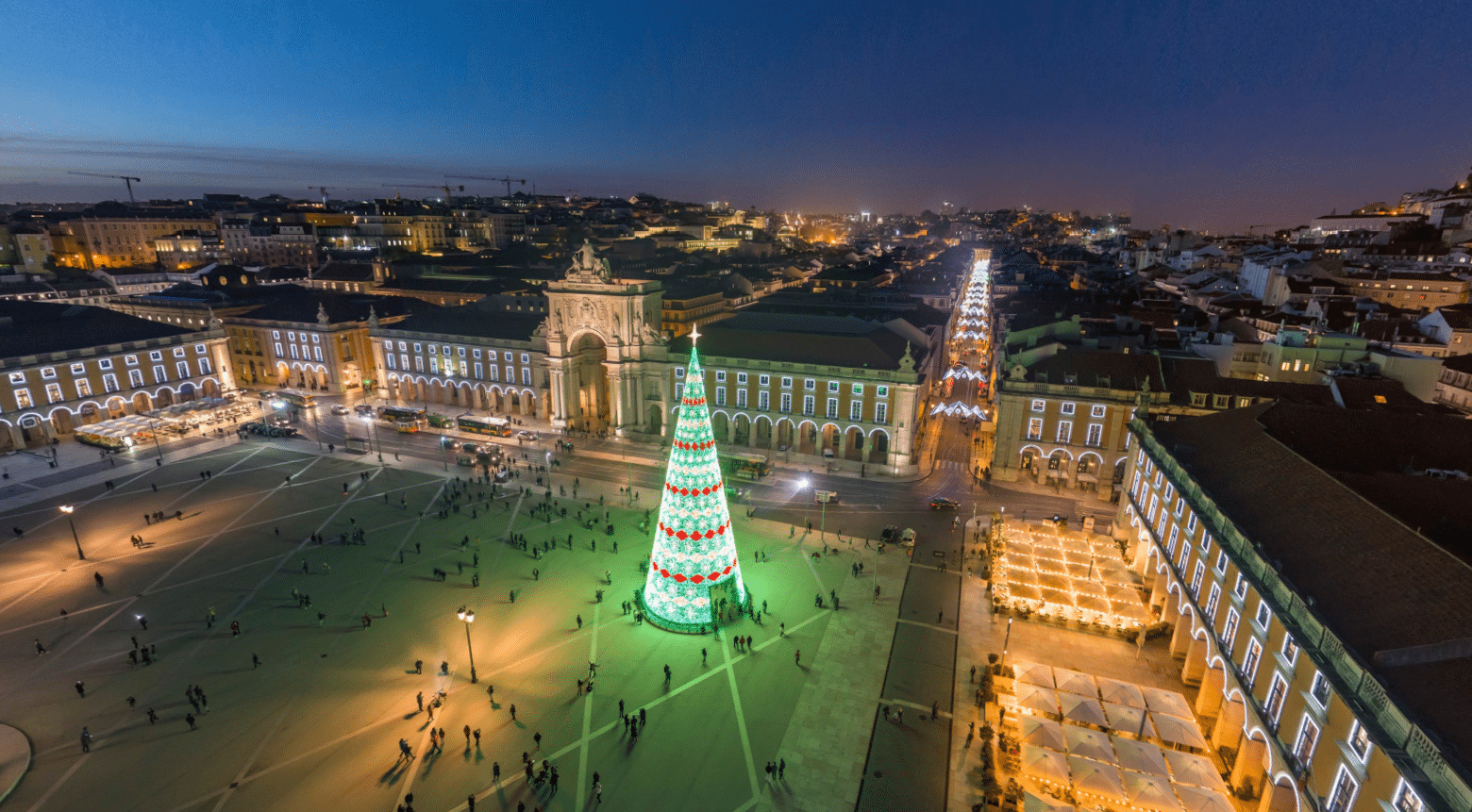Iluminação da Árvore de Natal em Lisboa 2024 - Terreiro Paço