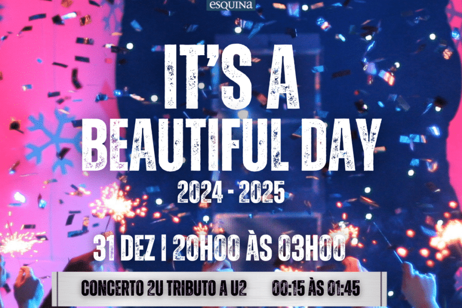 Entrar em 2025 ao som de U2 no Lota da Esquina