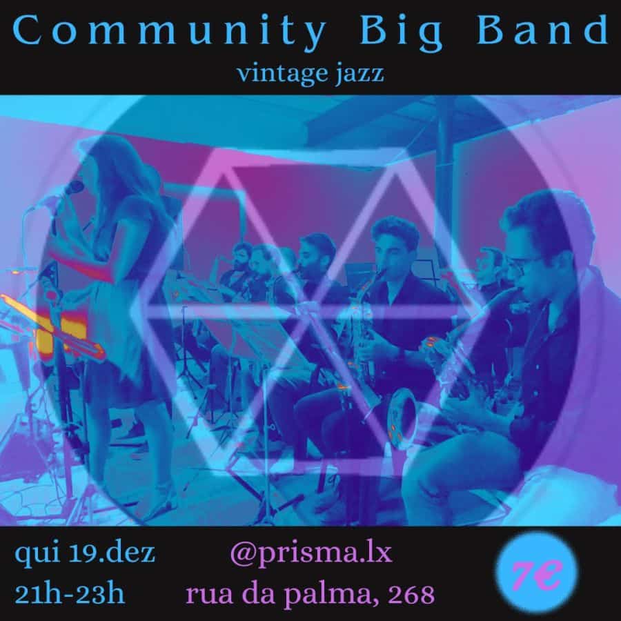 Community Big Band - clássicos de Jazz ao vivo