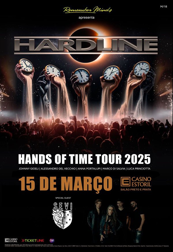 HARDLINE- HANDS OF TIME TOUR + SEVI