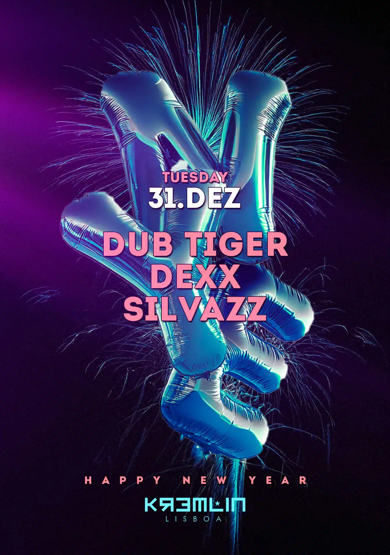 Kremlin'S NYE: Dub Tiger, Dexx, Silvazz
