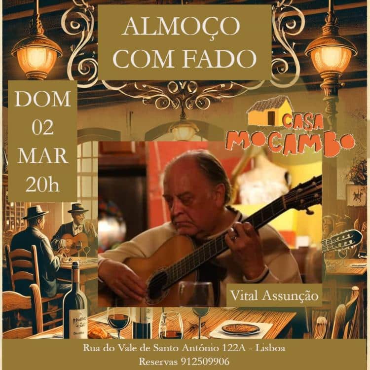 Almoço com Fado com Vital Assunção e Convidados