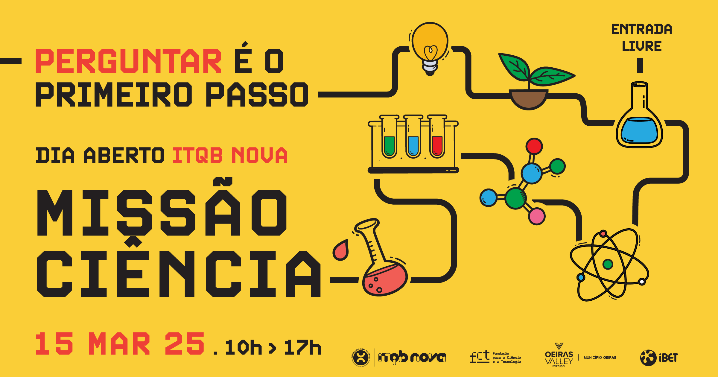 Dia Aberto ITQB NOVA: Missão Ciência - Perguntar é o primeiro passo