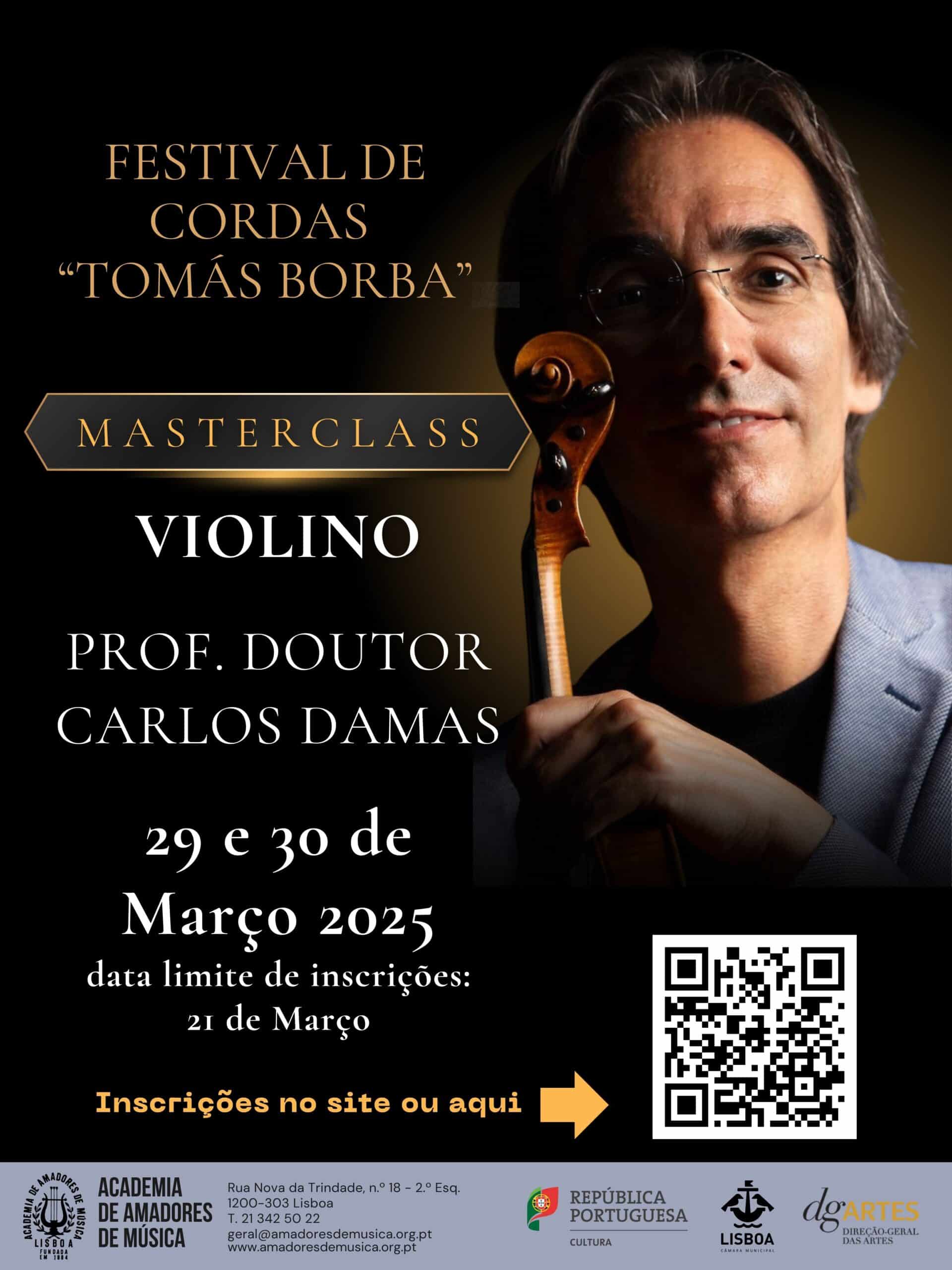 Masterclass de Violino com Prof. Doutor Carlos Damas