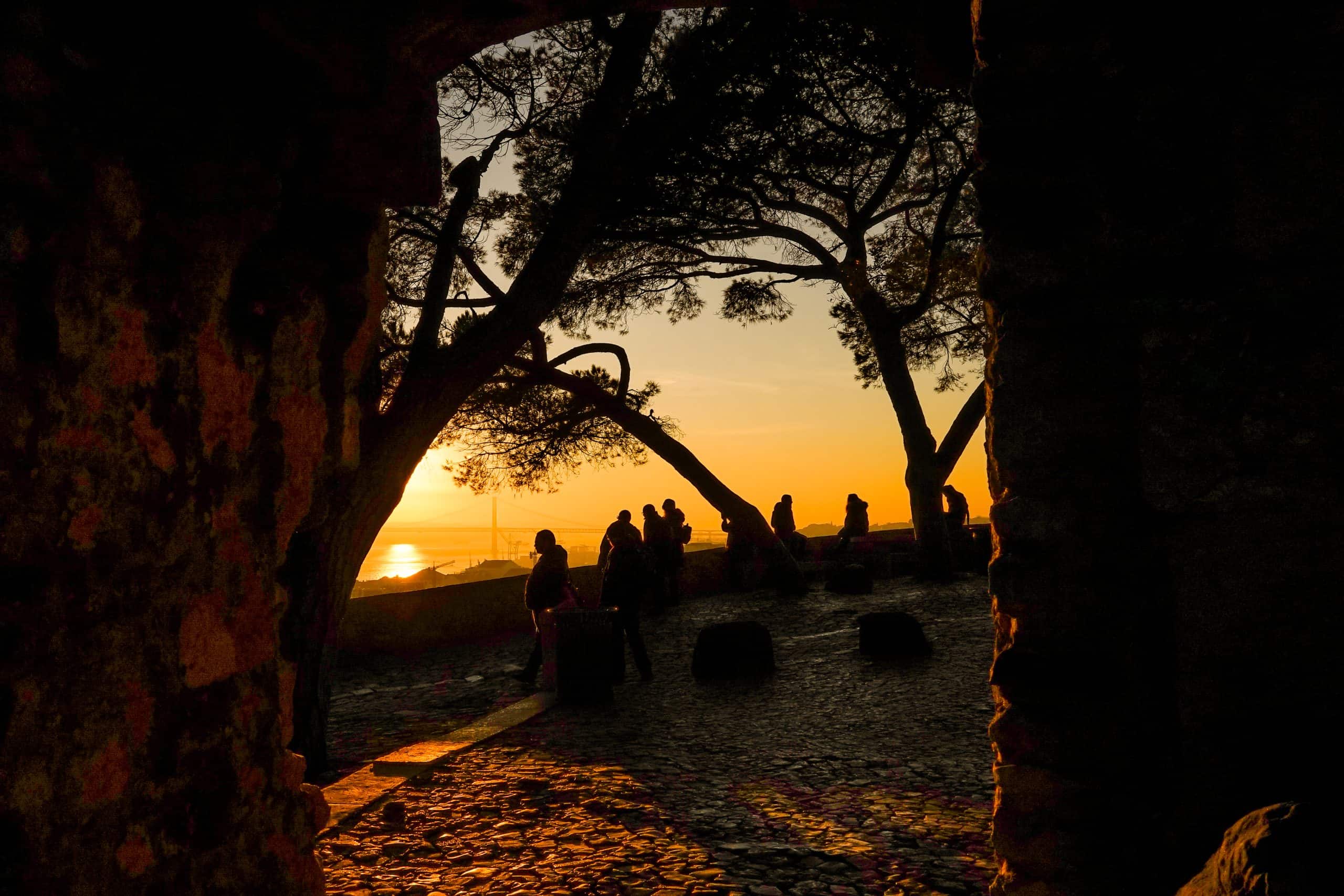 O Castelo ao Pôr do Sol