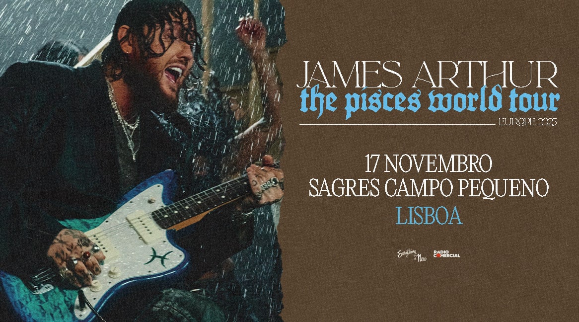James Arthur Traz o Novo Álbum a Lisboa com Concerto no Sagres Campo Pequeno