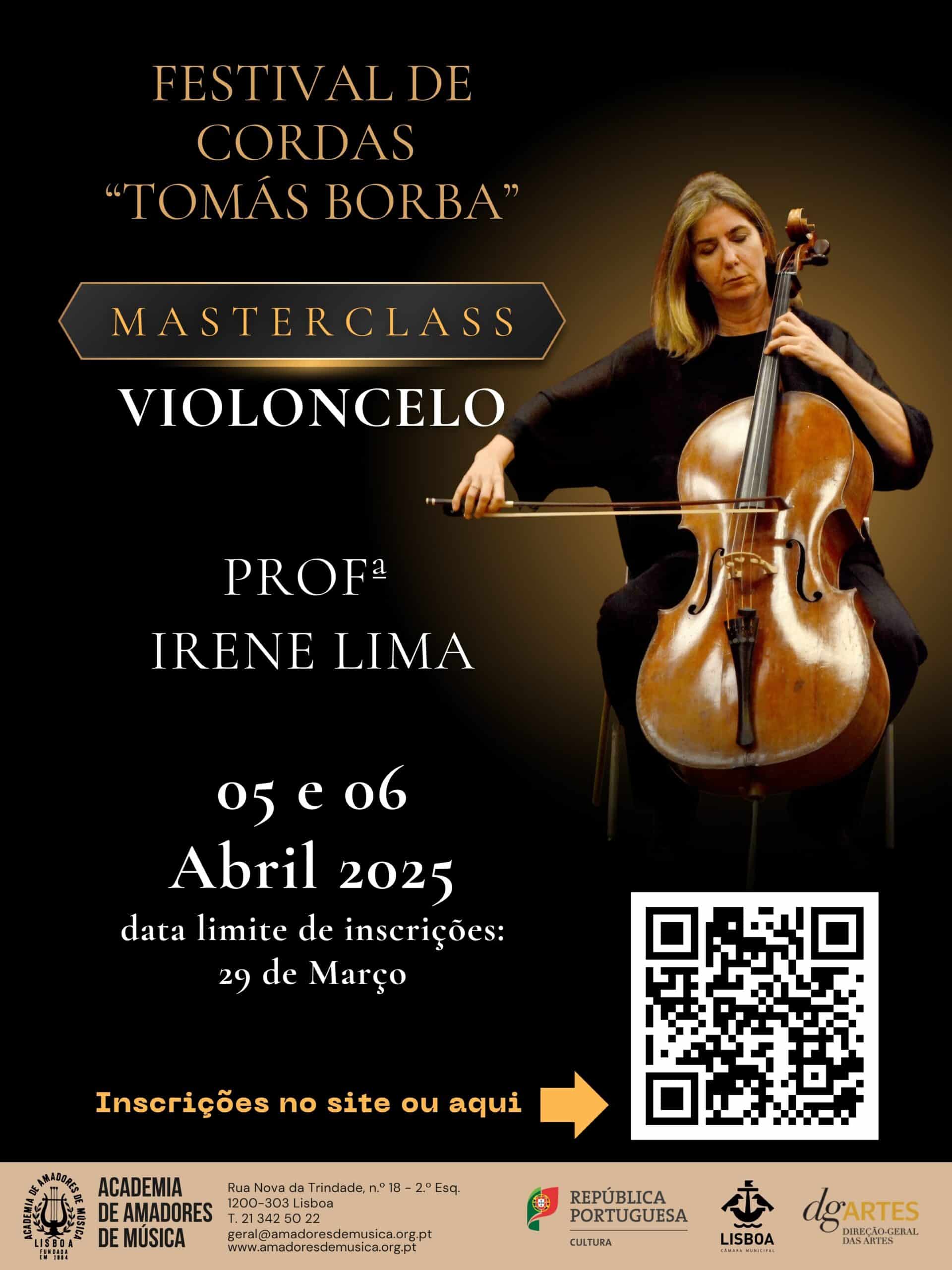 Masterclass de Violoncelo com Prof. Irene Lima